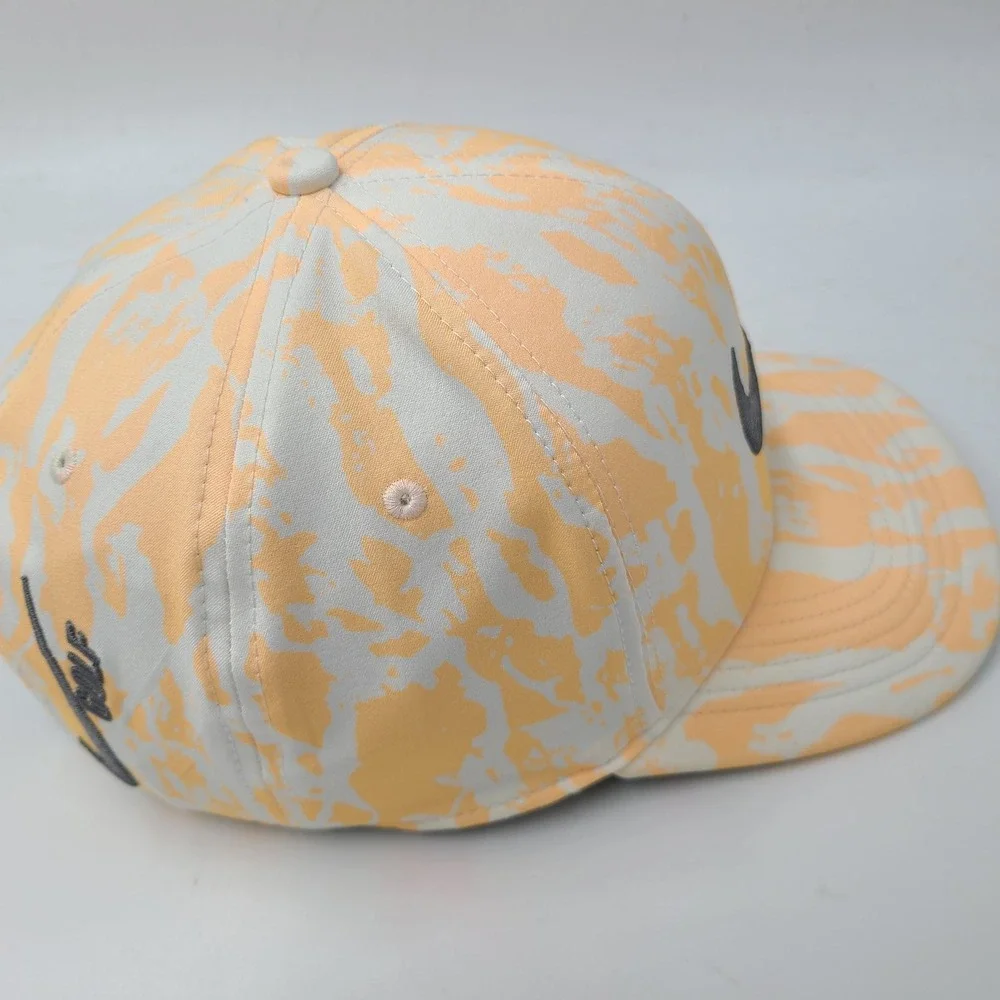 Nike Hat Strapback Orange White Marble Camo Golf Classic99 Dri-Fit Aerobill‎ Men